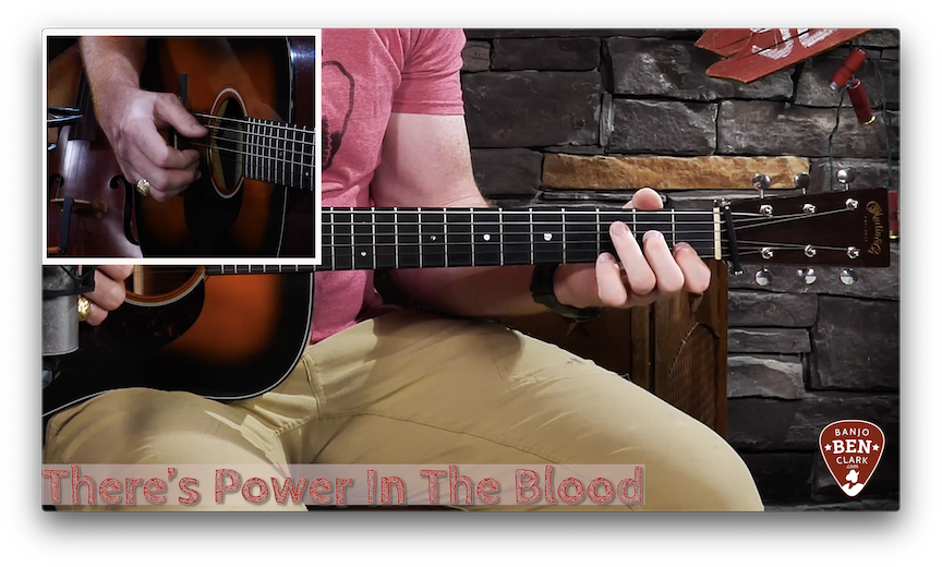 visdom kravle Udlevering Lesson Preview - There's Power In The Blood- Fingerstyle - Guitar ☆ Banjo  Ben Clark ☆