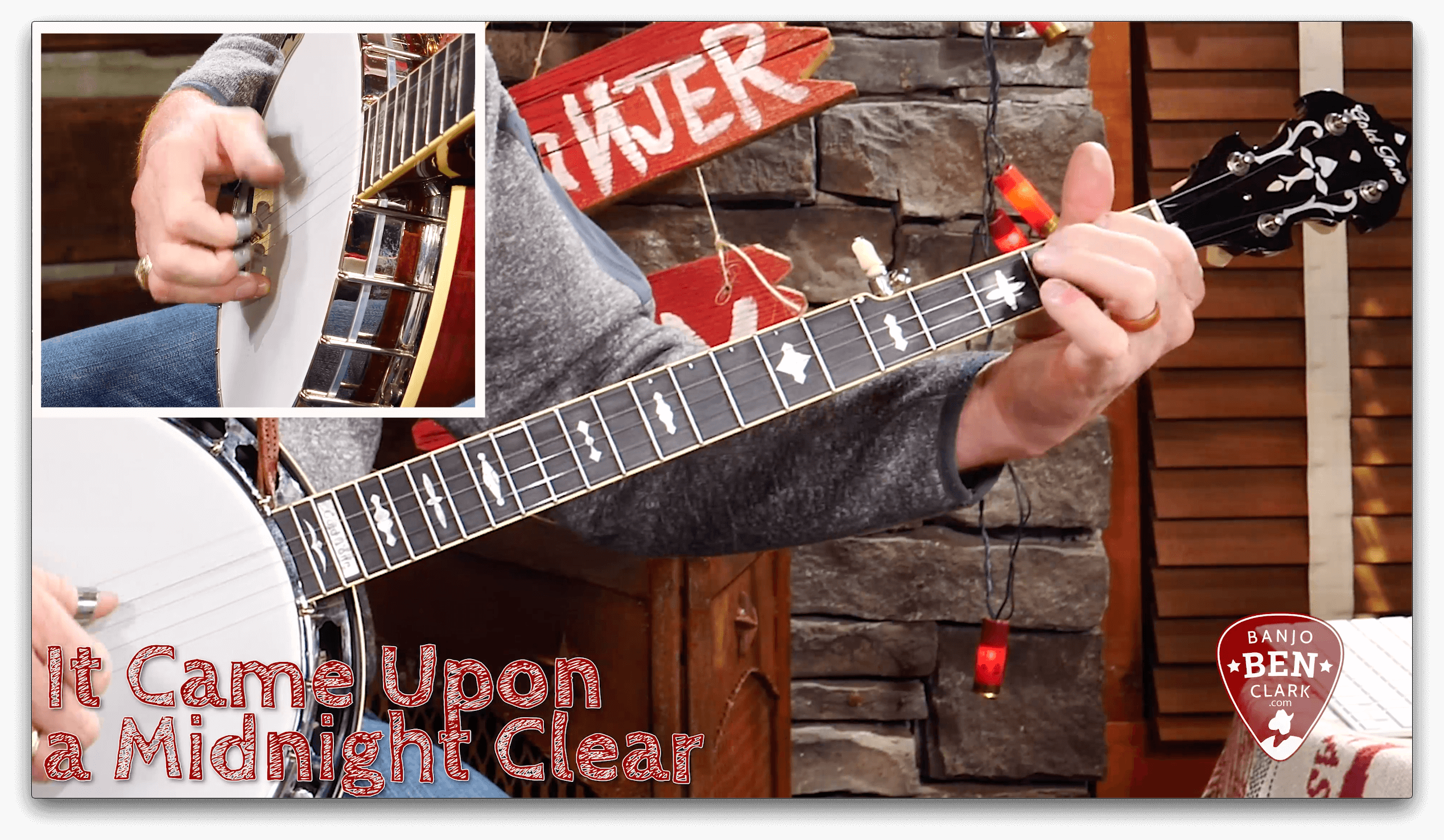 Lesson Preview It Came Upon a Midnight Clear 4/4 Banjo ★ Banjo Ben